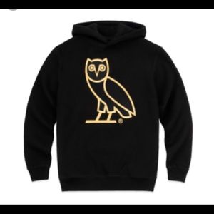 Octobers Very Own OVO Gold Owl Embroidered  Hoodie